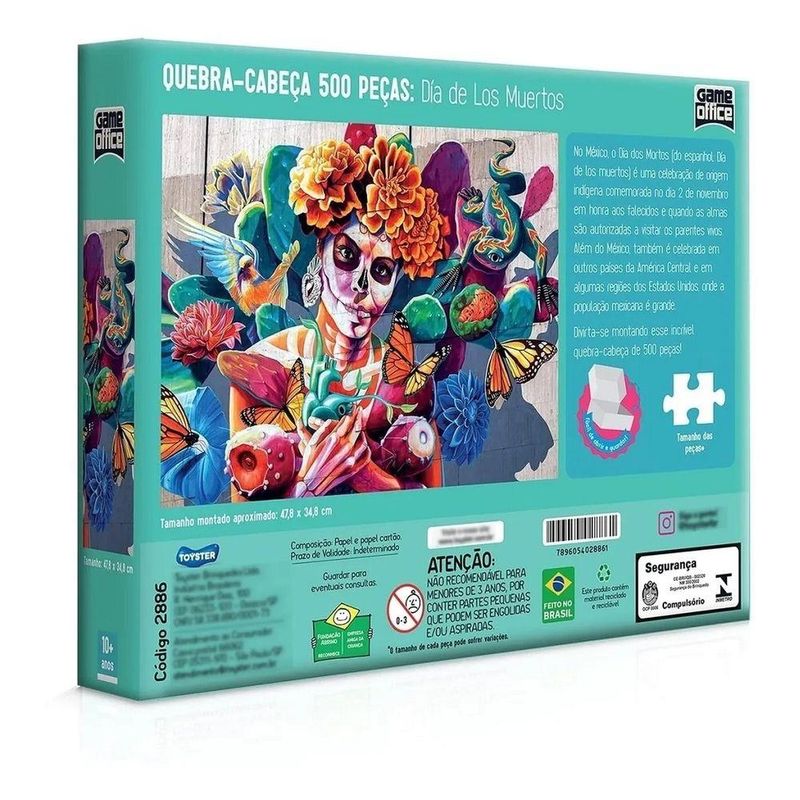 Quebra-Cabeca-Dia-de-Los-Muertos-500-Pecas---Toyster