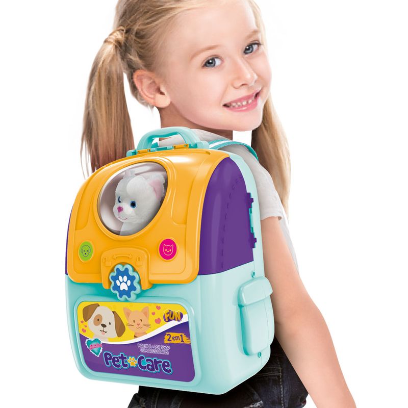 Adotados-Mochila-Pet-Care-Cachorrinho-Branco--Fun-Divirta-se