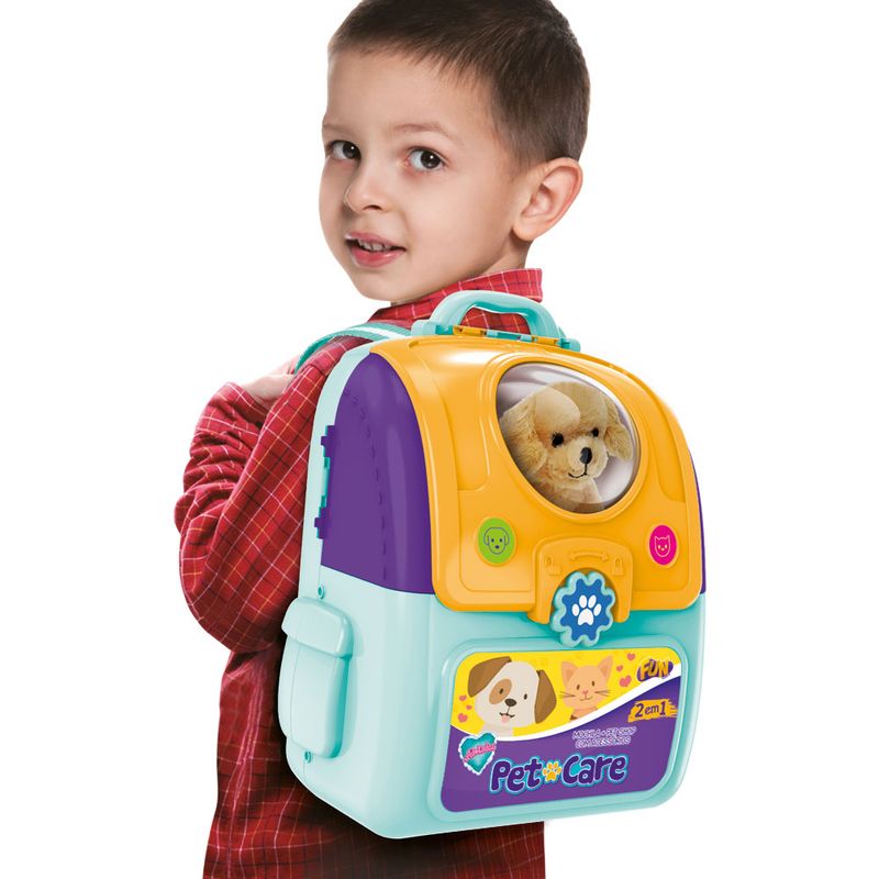 Adotados-Mochila-Pet-Care-Cachorrinho-Branco--Fun-Divirta-se