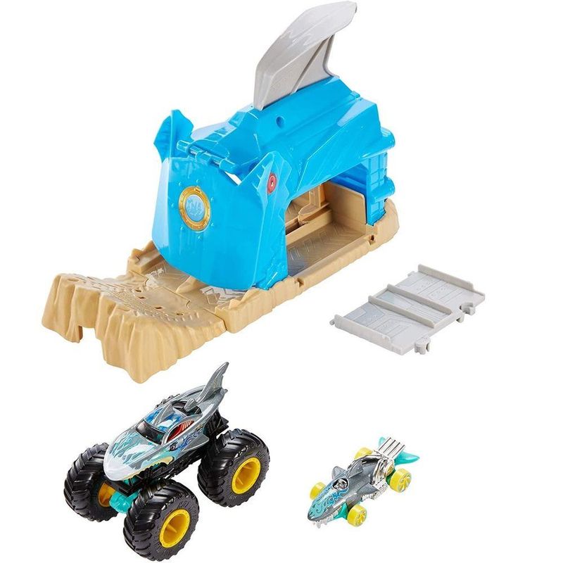 Hot-Wheels-Conjunto-Monster-Trucks-Shark-Wreak---Mattel