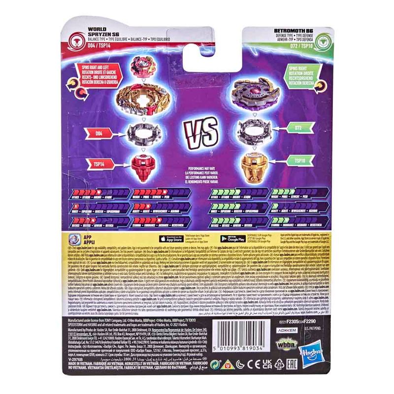 Beyblade-Speedstorm-Pack-Betromoth-e-World-Spryzen---Hasbro