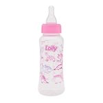 Mamadeira-Bico-Silicone-Redondo-Rosa-250ml---Lolly-Baby