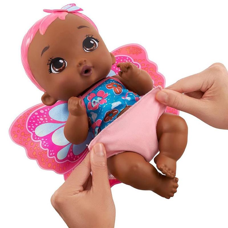 Boneca-My-Garden-Baby-Borboleta-Faz-Xixi-Negra-Rosa---Mattel