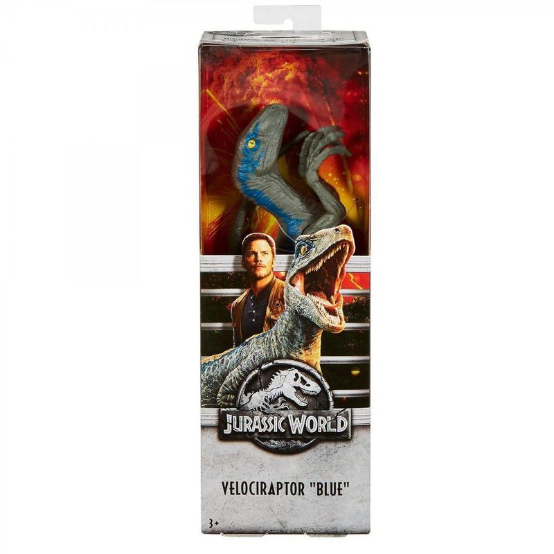 Jurassic-World-Figura-Basica-Velociraptor-Blue---Mattel