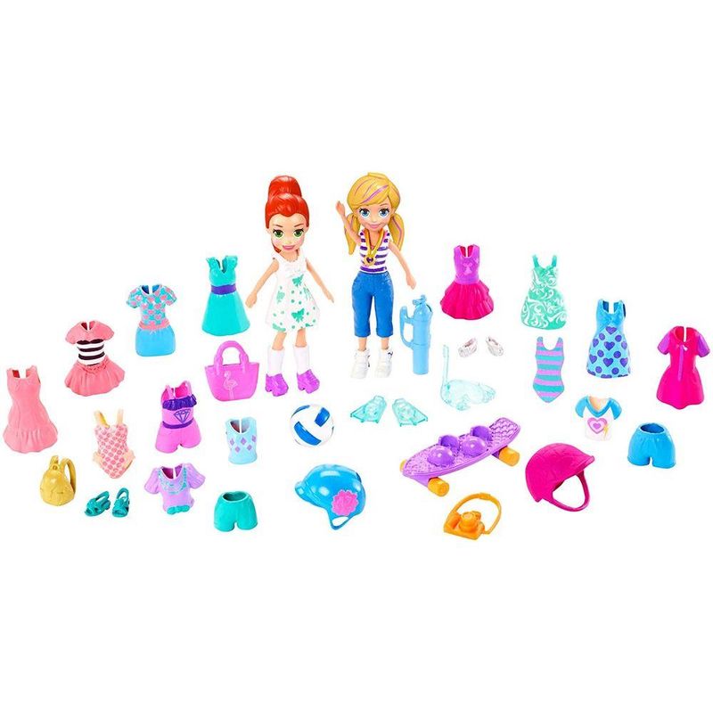 Polly-Pocket-e-Lila-Kit-Grande-Moda-Esportiva---Mattel