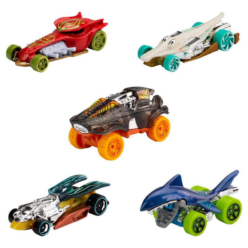 Hot Wheels Pack 5 Carros Street Beasts - Mattel - Loja ToyMania