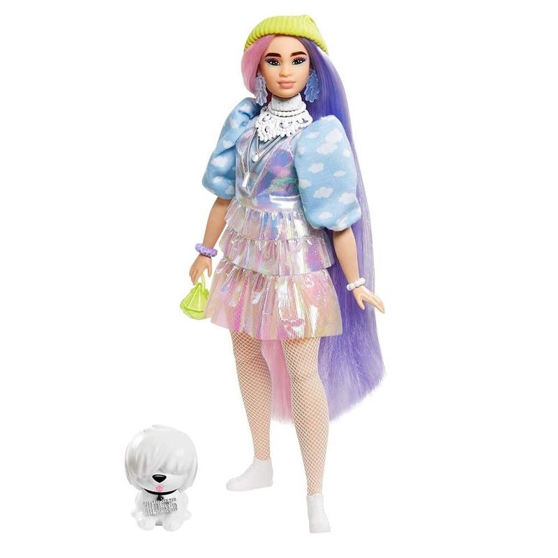 Barbie-Fashionista-Extra-Cabelo-de-2-Cores-com-Pet---Mattel