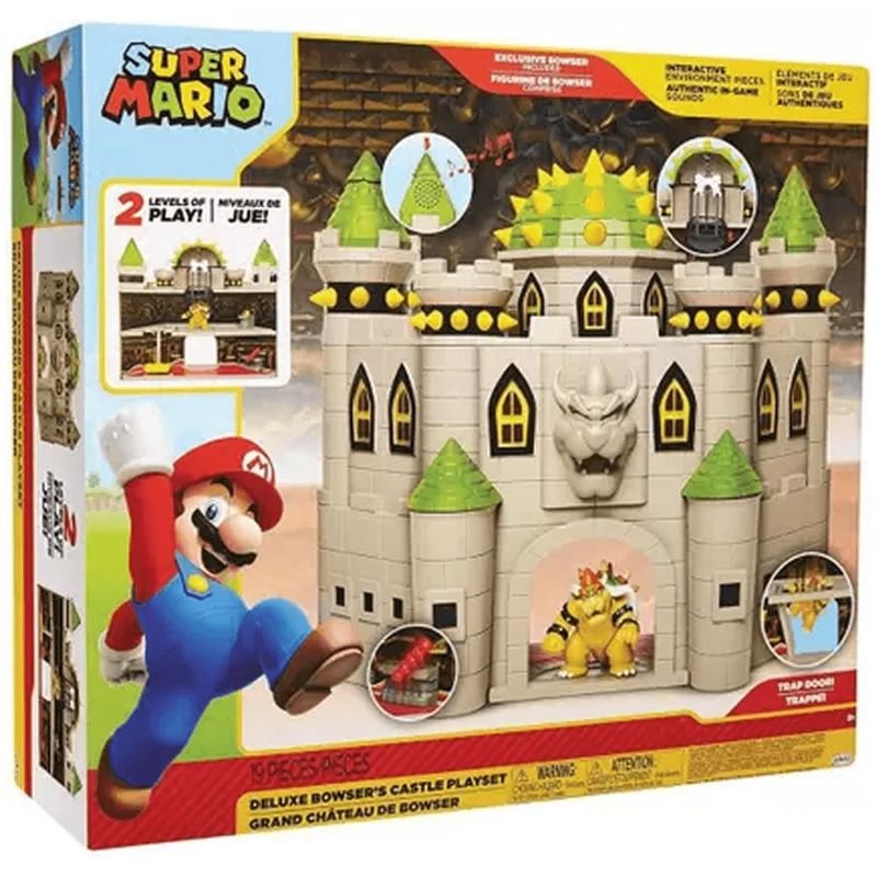 Deluxe bowser hot sale castle playset