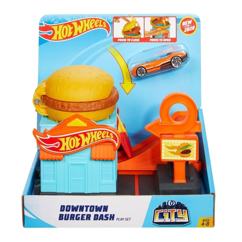 Conjunto-Pista-Hot-Wheels-Loja-de-Hamburguer---Mattel