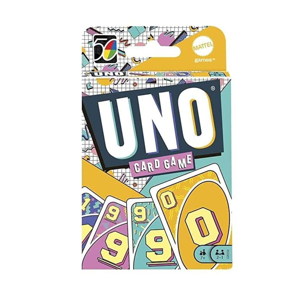 Original Mattel Uno Icônico Série Jogo De Tabuleiro Década-design