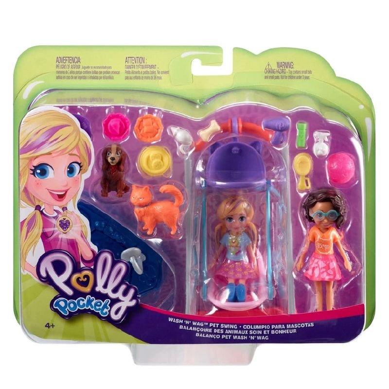 Polly-Pocket-2-Figuras-Hora-de-Brincar-com-Mascotes---Mattel
