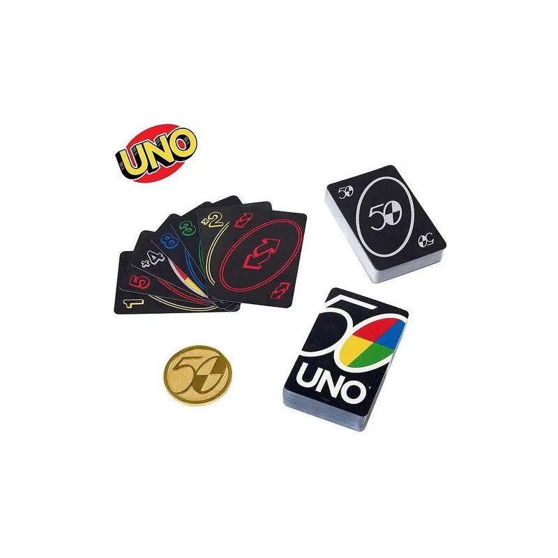 Jogo De Cartas - Uno - Aniversário 50 Anos - Mattel