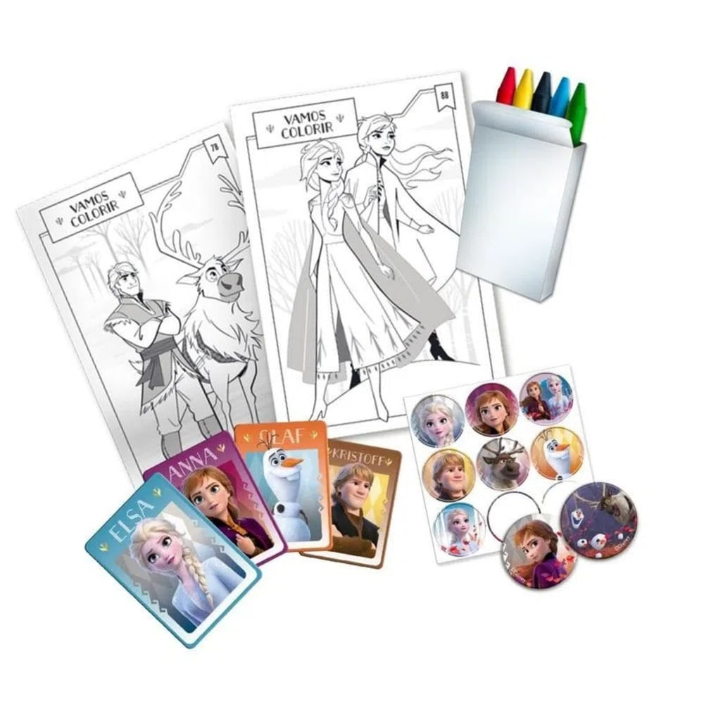 Disney - Colorindo com adesivos - Frozen II - Ed. Online