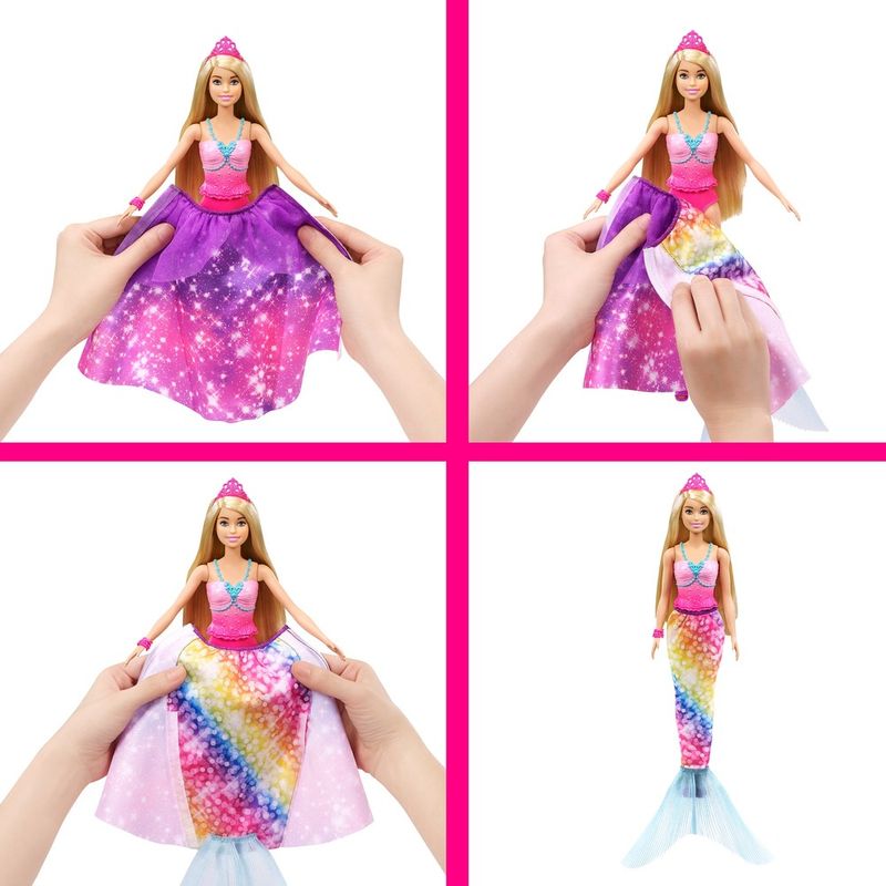 Barbie Dream Boneca Sereia Rabo Rosa