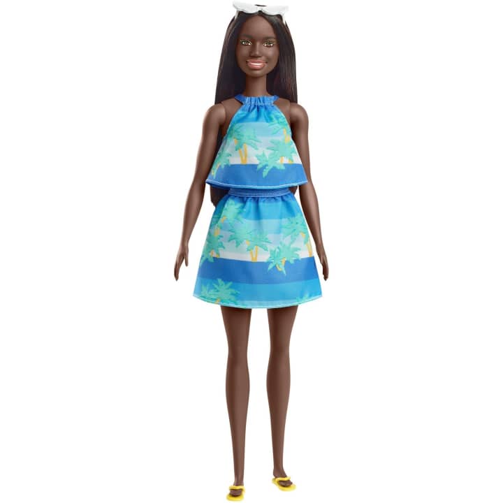 Boneca-Malibu-Barbie-Negra-Vestido-Azul---Mattel
