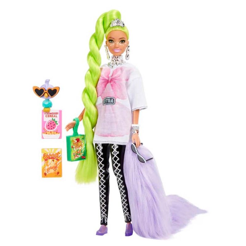 Boneca-Barbie-Extra-Cabelo-Verde-com-Bichinho---Mattel
