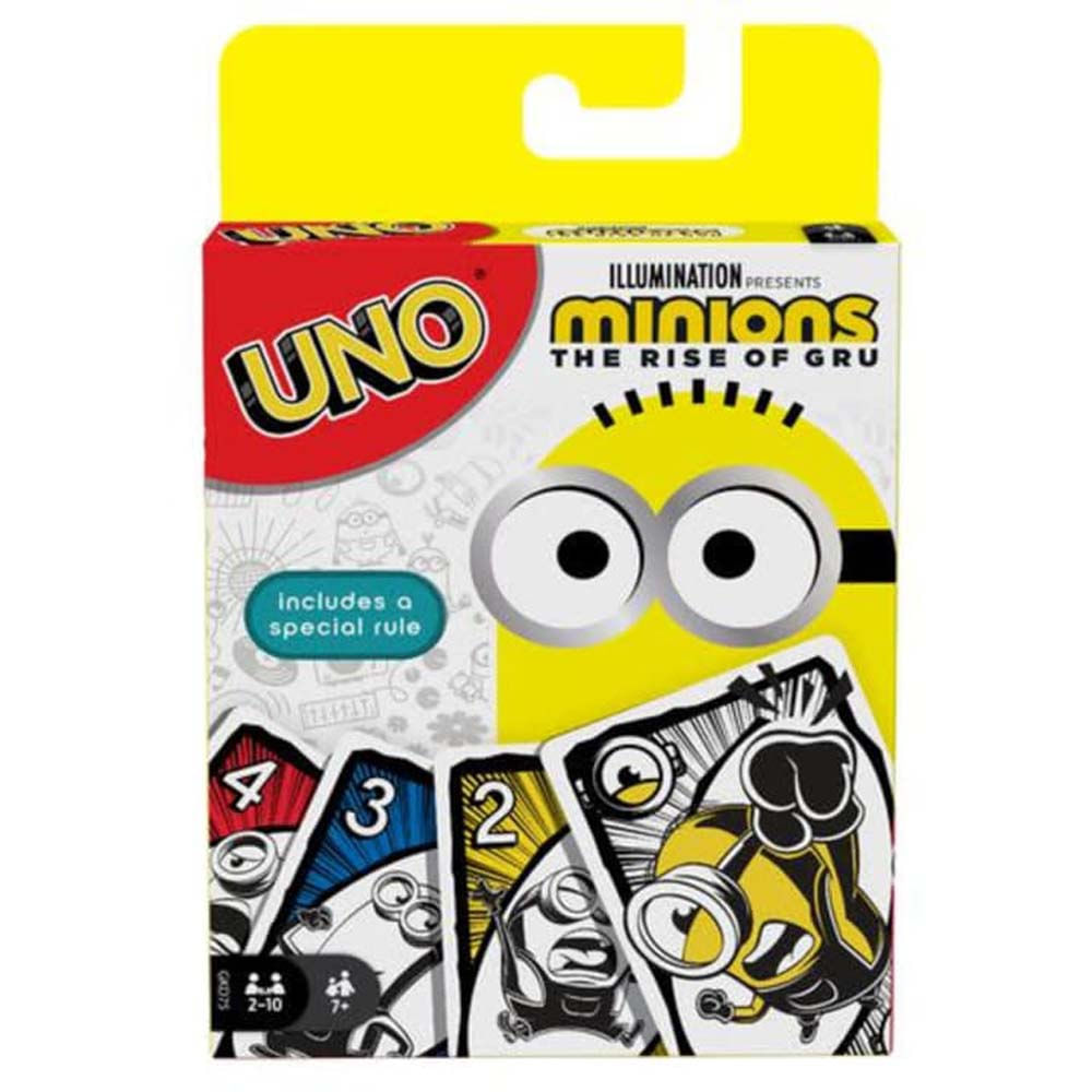 Uno Minions The Rise Of Gru Mattel Toymania