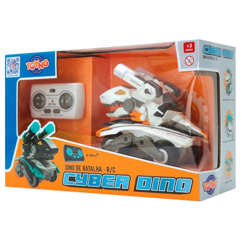 Carrinho-de-Controle-Remoto-Dinossauro-Branco-e-Preto---Toyng