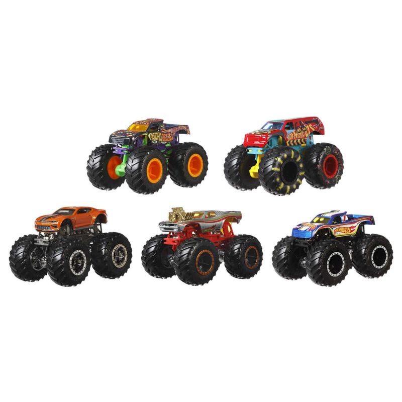Hot-Wheels-Monster-Trucks-Pacote-com-5-veiculos-Sortidos---Mattel