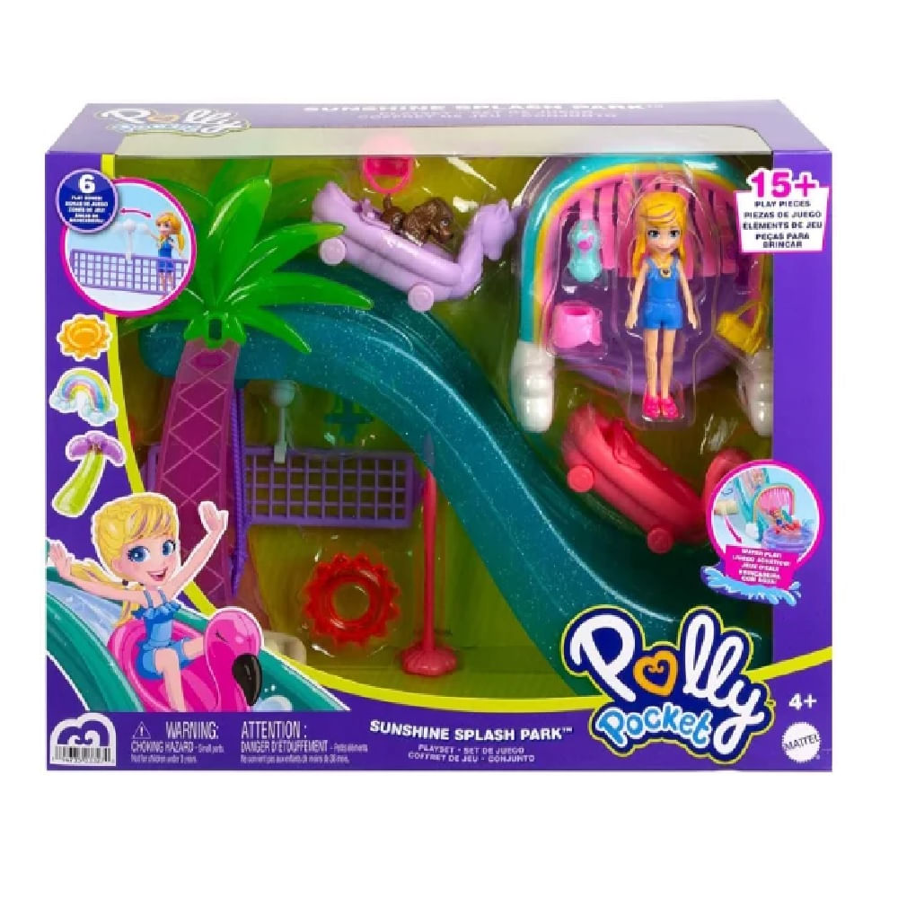 Boneca Polly Pocket Parque Aquático de Esportes - Mattel - Loja ToyMania