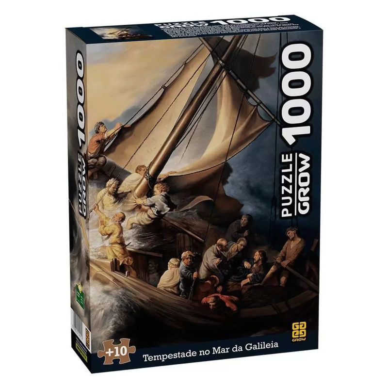 Puzzle-Tempestade-no-Mar-da-Galileia-1000-Pecas---Grow