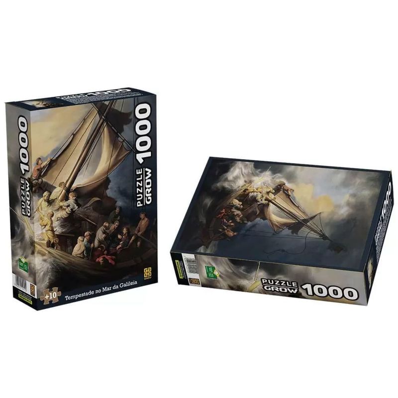 Puzzle-Tempestade-no-Mar-da-Galileia-1000-Pecas---Grow