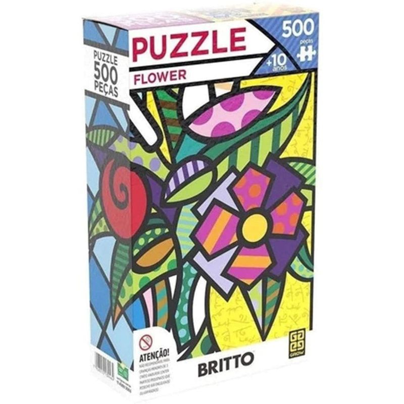Puzzle-Flower-Romero-Britto-500-Pecas---Grow