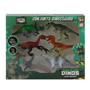 Conjunto de Dinossauros Com 6 Peças - BBR Toys