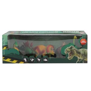 Conjunto de Dinossauros Com 4 Peças - BBR Toys