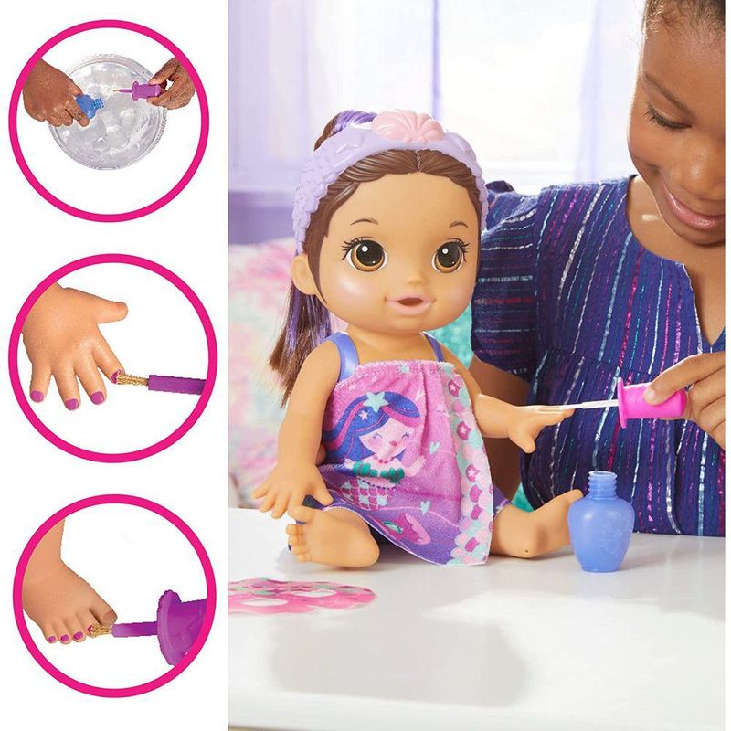 Baby-Alive-Glam-Spa-Sereia-Morena---Hasbro