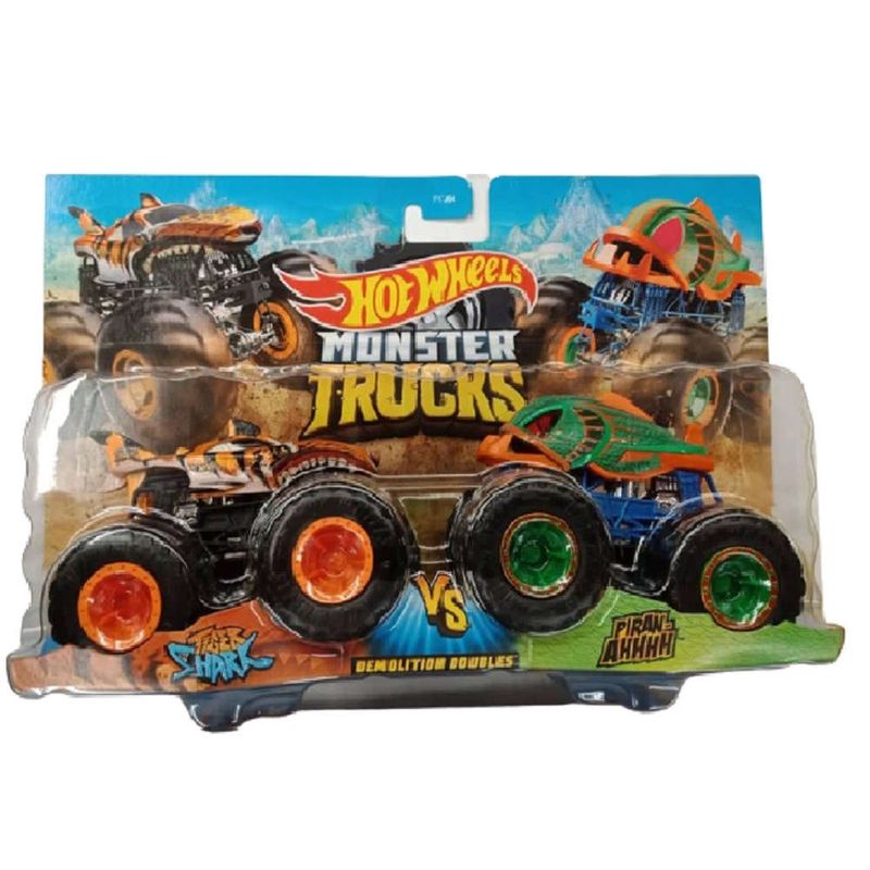 Hot Wheels Monster Trucks Hot Wheels 4 Vs Hot Wheels 1 - Mattel Toy Mania -  Loja ToyMania