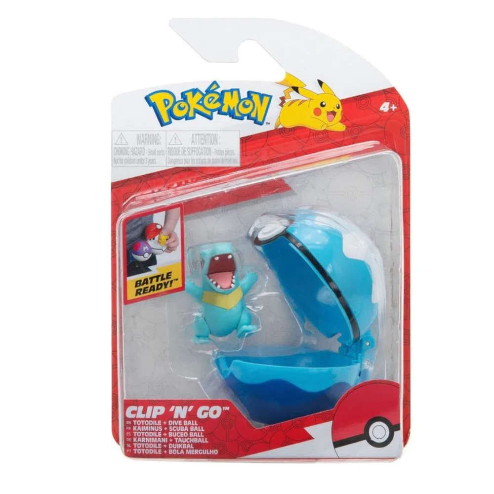 Brinquedo Pokemon - Battle Figure Pack Totodile e Abra em Promoção