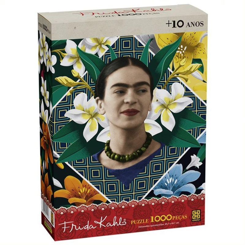 Quebra-Cabeca-Frida-Kahlo-1000-Pecas---Grow