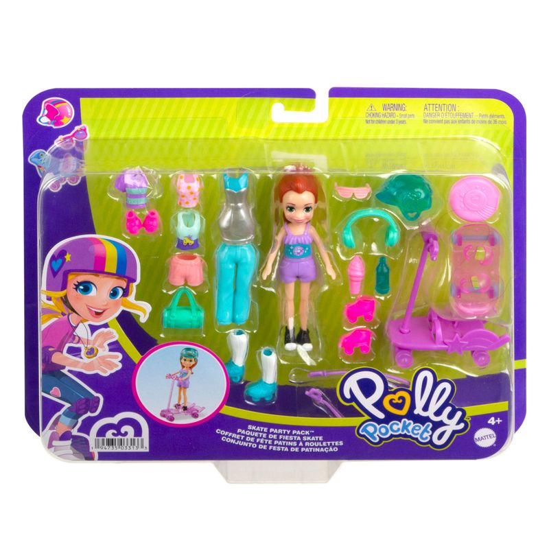 Mini Boneca - Polly Pocket - Polly com Carro de Carnaval - Carro