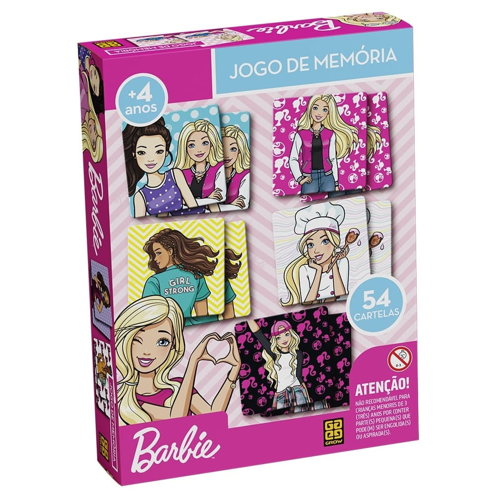Barbie Jogo da Memória Com 12 Pares - Fun Divirta-se - Loja ToyMania