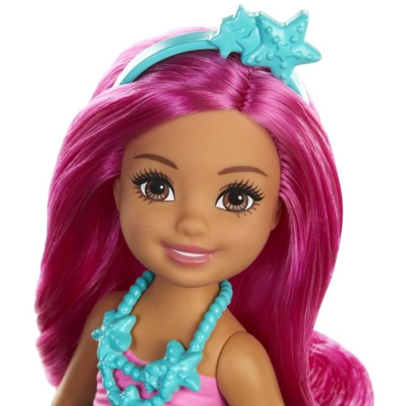 Barao Mattel Barbie Sereia Cabelos Rosa