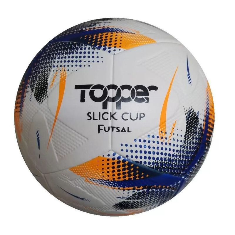 Bola-Topper-Slick-Cup-Futsal-Laranja-Azul-e-Preto---Topper