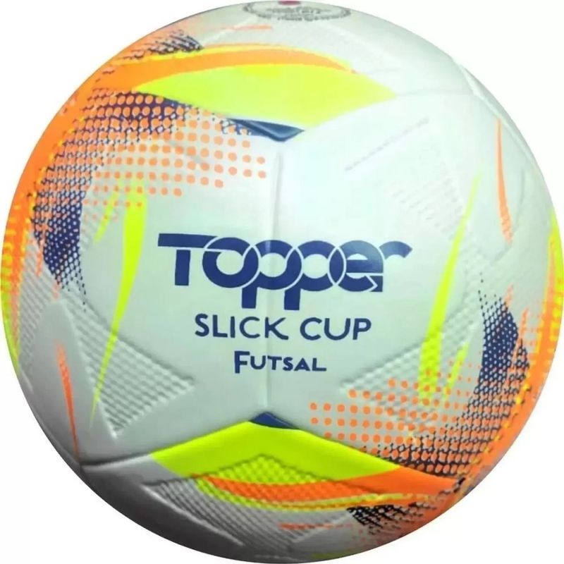 Bola-Topper-Slick-Cup-Futsal-Amarelo-Laranja-e-Azul---Topper