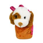 Barbie-Pelucia-na-Bolsinha-Cachorrinha-Branca-e-Marrom---Fun-Divirta-se