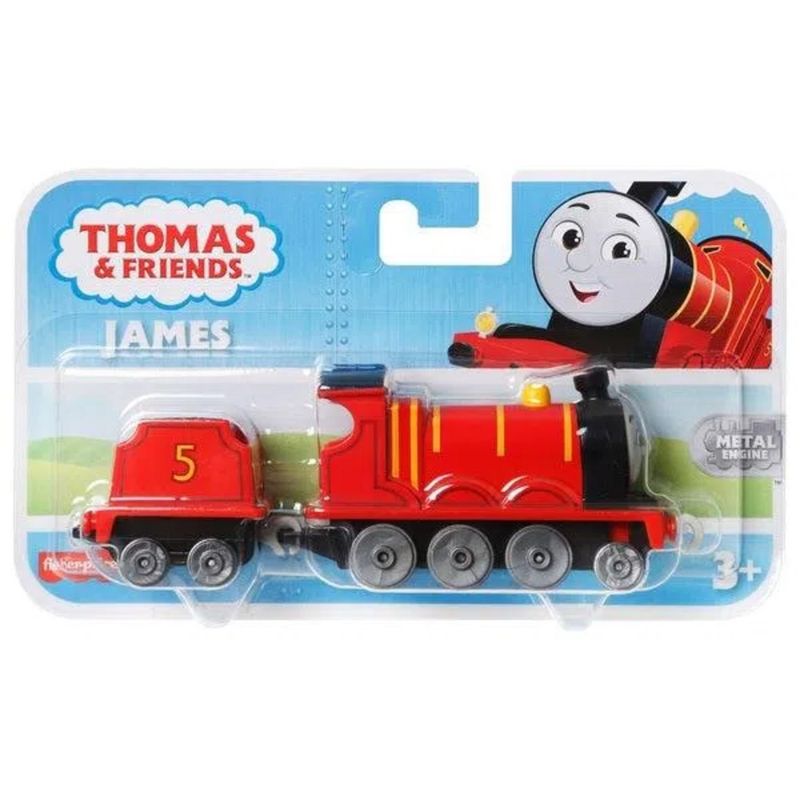 Thomas-e-Seus-Amigos-Trenzinhos-Metalizados-James---Mattel