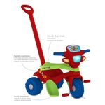 Triciclo-Velotrol-Passeio-e-Pedal-Vermelho---Bandeirante