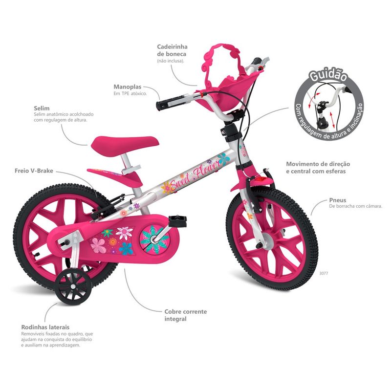 Bicicleta-16-Sweet-Flower-Pro---Bandeirante