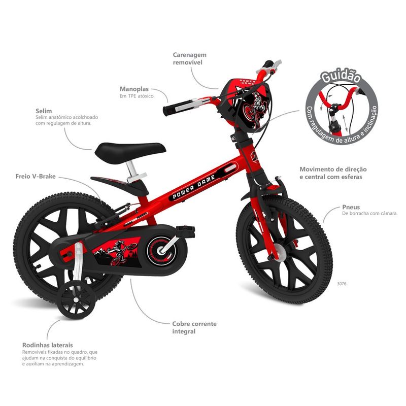 Bicicleta-16-Power-Game-Pro---Bandeirante
