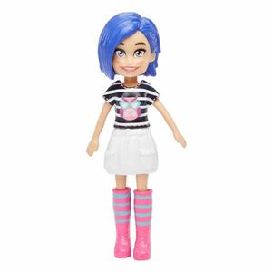 Polly Pocket Boneca Basica Camisa Listrada - Mattel