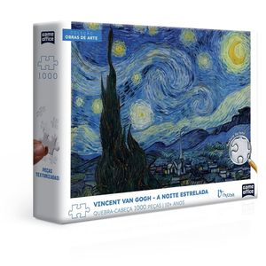 Quebra Cabeça Vincent Van Gogh A Noite Estrelada Combo 1000 Peças - Toyster