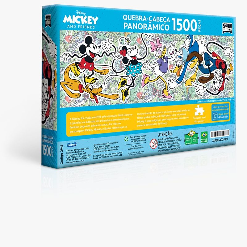 Mickey Mouse - Quebra-cabeça - 100 peças - Toyster Brinquedos :  : Brinquedos e Jogos