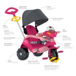 Triciclo-Velobaby-Reclinavel-Capota-Passeio-e-Pedal-Rosa---Bandeirante