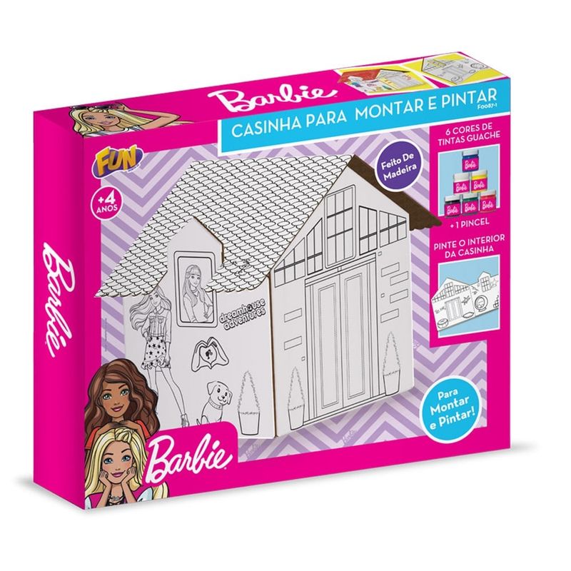 Barbie Casinha Para Pintar - Fun Divirta-se