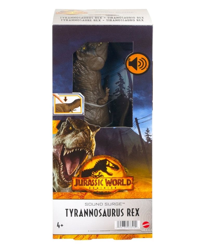 Dinossauro Jurassic World T-Rex com Sons 30 cm Mattel