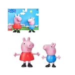 Bonecos-Peppa-e-George-Vinil-14cm---Hasbro